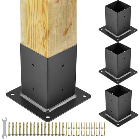 4 x 4 metal brackets|4x4 braces for wood post.